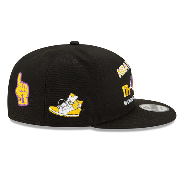 Los Angeles Lakers New Era NBA FINALS ICY 9Fifty Snapback Adjustable Hat - Black