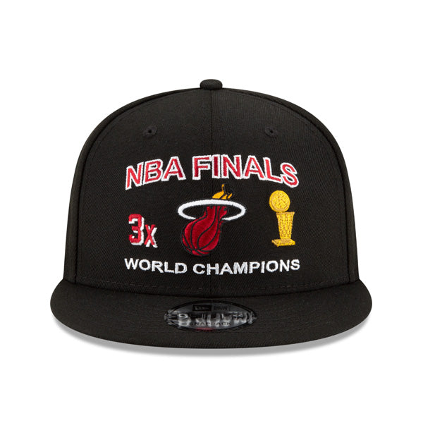 Miami Heat New Era NBA FINALS ICY 9Fifty Snapback Adjustable Hat - Black