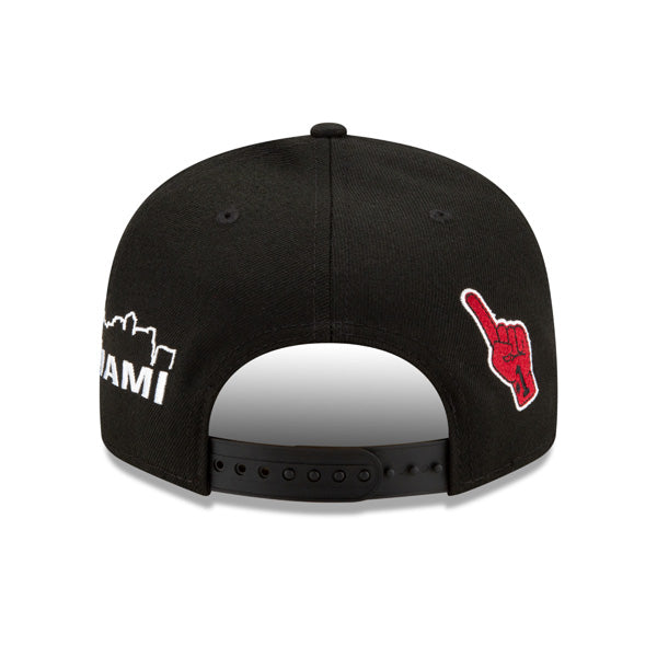 Miami Heat New Era NBA FINALS ICY 9Fifty Snapback Adjustable Hat - Black