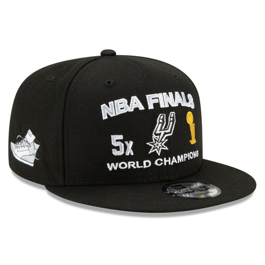 San Antonio Spurs New Era NBA FINALS ICY 9Fifty Snapback Adjustable Hat - Black