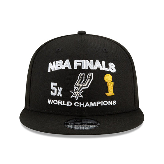 San Antonio Spurs New Era NBA FINALS ICY 9Fifty Snapback Adjustable Hat - Black