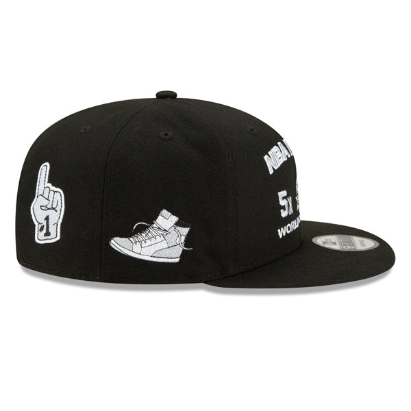 San Antonio Spurs New Era NBA FINALS ICY 9Fifty Snapback Adjustable Hat - Black