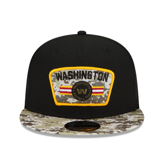 Washington Football Team NFL 2021 Salute to Service 9FIFTY Snapback Hat - Black/Camo