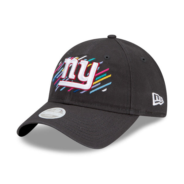 New York Giants New Era Women's 2021 NFL Crucial Catch 9TWENTY Adjustable Hat - Charcoal