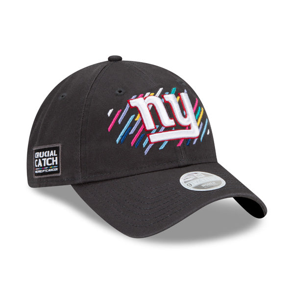 New York Giants New Era Women's 2021 NFL Crucial Catch 9TWENTY Adjustable Hat - Charcoal