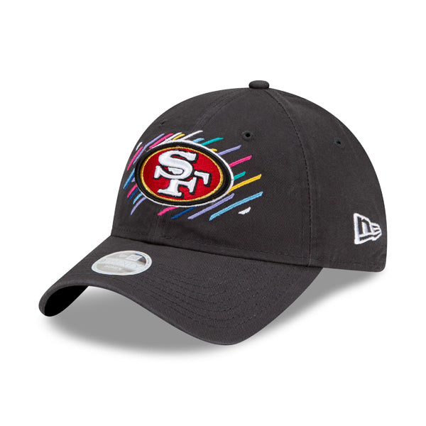 San Francisco 49ers New Era Women's 2021 NFL Crucial Catch 9TWENTY Adjustable Hat - Charcoal