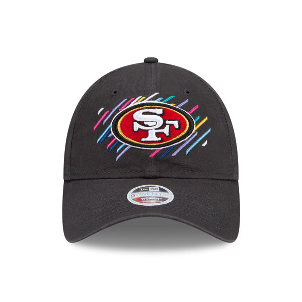 San Francisco 49ers New Era Women's 2021 NFL Crucial Catch 9TWENTY Adjustable Hat - Charcoal