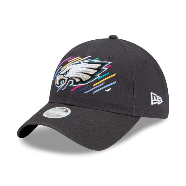 Philadelphia Eagles New Era Women's 2021 NFL Crucial Catch 9TWENTY Adjustable Hat - Charcoal