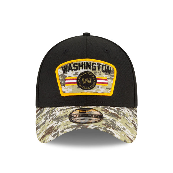 Washington Football Team New Era 2021 Salute To Service 39THIRTY Flex Hat - Black/Camo
