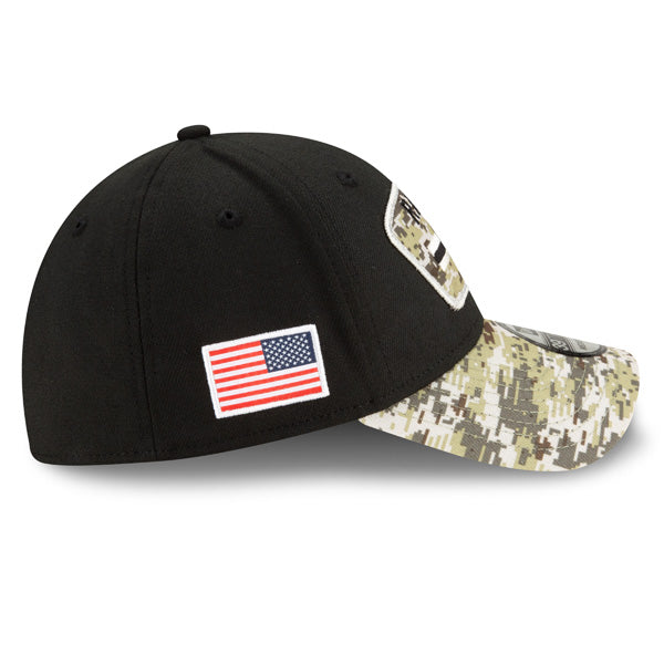 Las Vegas Raiders New Era 2021 Salute To Service 39THIRTY Flex Hat - Black/Camo