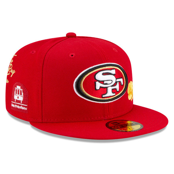 San Francisco 49ers New Era Exclusive CITY TRANSIT 59Fifty Fitted NFL Hat - Red/Gray Bottom