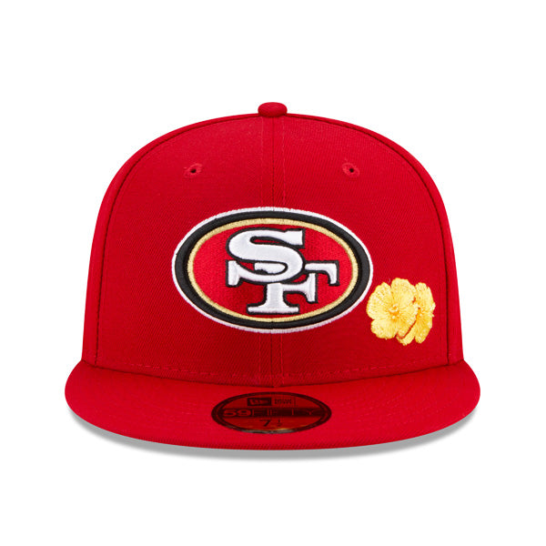 San Francisco 49ers New Era Exclusive CITY TRANSIT 59Fifty Fitted NFL Hat - Red/Gray Bottom