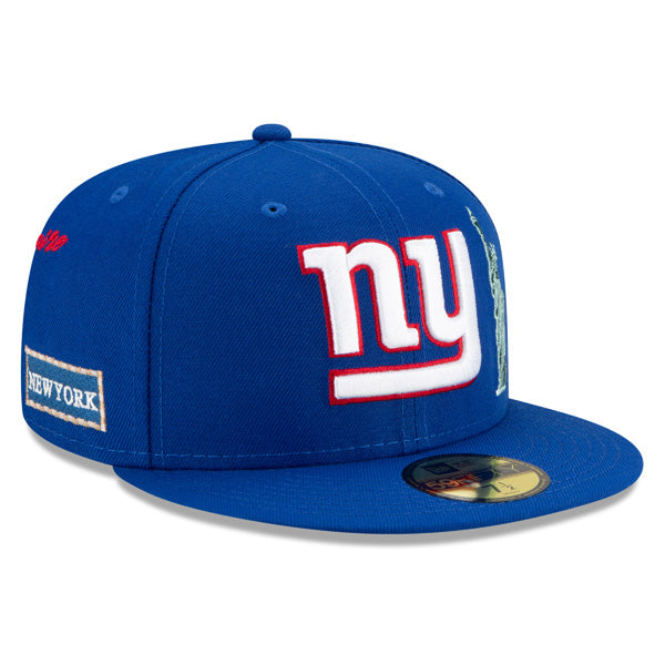 New York Giants New Era Exclusive CITY TRANSIT 59Fifty Fitted NFL Hat - Royal/Gray Bottom