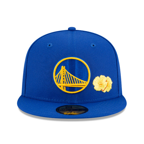 Golden State Warriors New Era Exclusive CITY TRANSIT 59Fifty Fitted NBA Hat - Royal/Gray Bottom