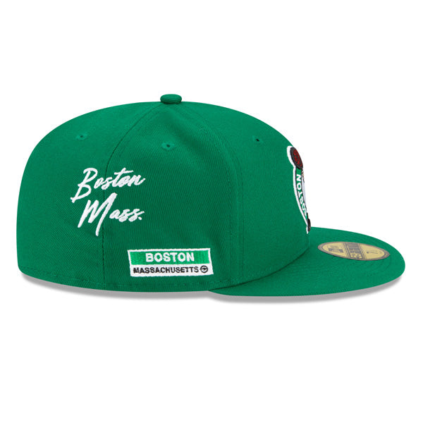 Boston Celtics New Era Exclusive CITY TRANSIT 59Fifty Fitted NBA Hat - Green/Gray Bottom