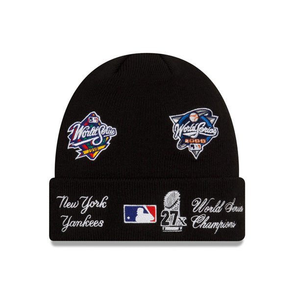 San Antonio Spurs New Era CHAMPIONS SERIES Cuffed Knit NBA Hat - Black