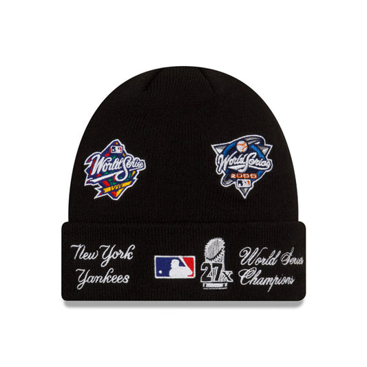 San Antonio Spurs New Era CHAMPIONS SERIES Cuffed Knit NBA Hat - Black