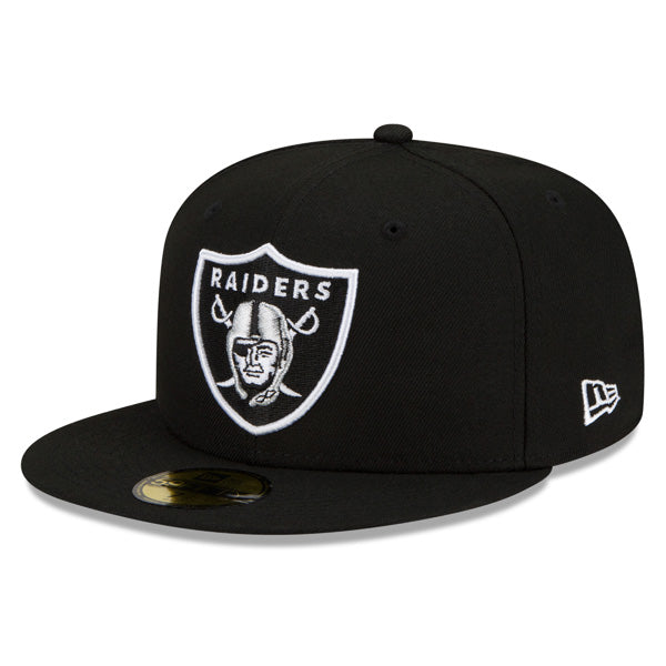 Los Angeles Raiders SUPER BOWL XVlll (18) Exclusive New Era 59Fifty Fitted Hat - Black/Gray Bottom