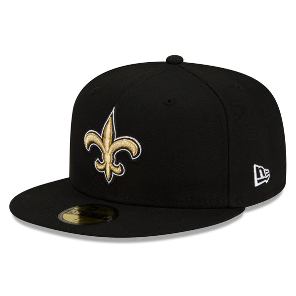 New Orleans Saints SUPER BOWL XLIV (44) Exclusive New Era 59Fifty Fitted Hat - Black/Gold