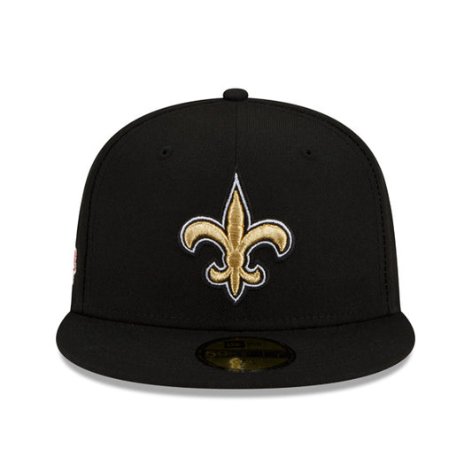 New Orleans Saints SUPER BOWL XLIV (44) Exclusive New Era 59Fifty Fitted Hat - Black/Gold