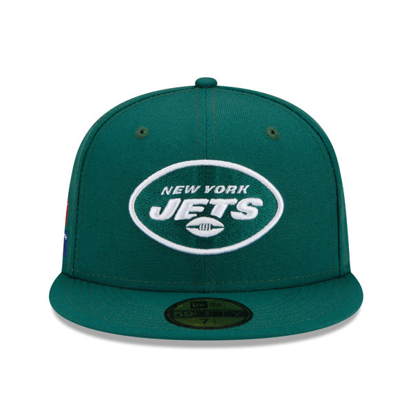 New York Jets SUPER BOWL lll (03) Exclusive New Era 59Fifty Fitted Hat - Green/Gray Bottom