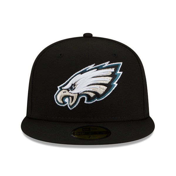 Philadelphia Eagles SUPER BOWL XXXlX (39) Exclusive New Era 59Fifty Fitted Hat - Black/Gray Bottom