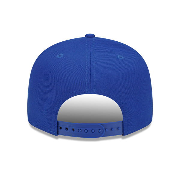 Golden State Warriors New Era NBA CLASSIC SCRIPT Snapback Hat – Royal/Yellow