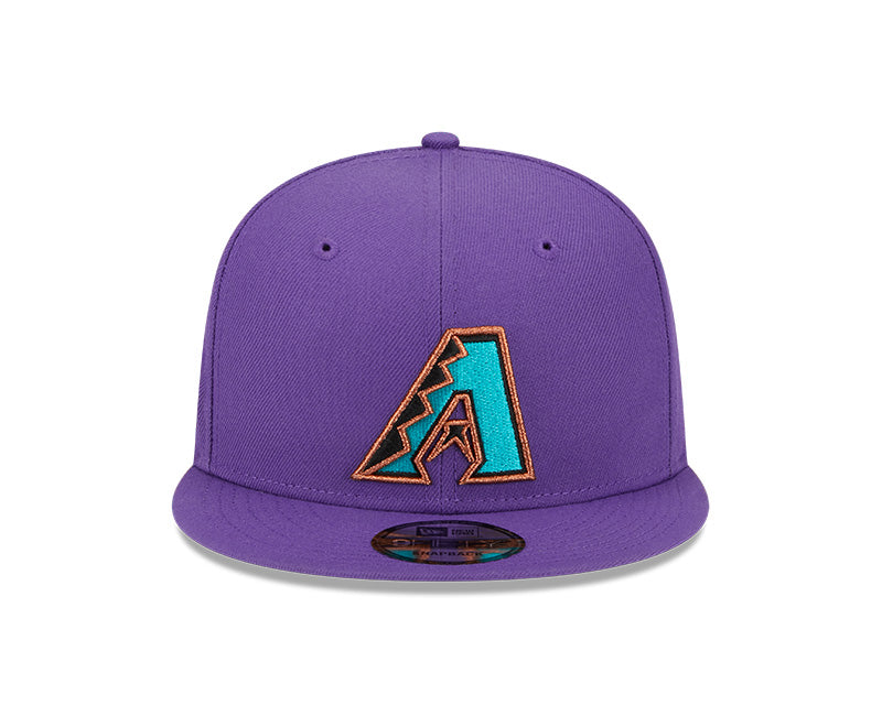 Arizona Diamondbacks Exclusive New Era 2001 World Series PATCH-UP Snapback Hat - Purple