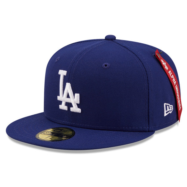 Los Angeles Dodgers ALPHA INDUSTRIES X Exclusive New Era 59Fifty Fitted Hat - Royal/Army UV