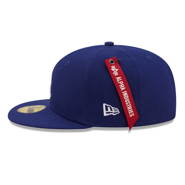 Los Angeles Dodgers ALPHA INDUSTRIES X Exclusive New Era 59Fifty Fitted Hat - Royal/Army UV