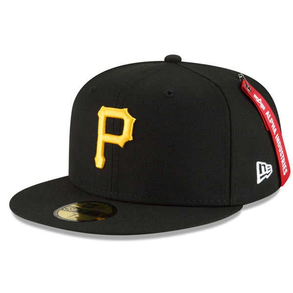 Pittsburgh Pirates ALPHA INDUSTRIES X Exclusive New Era 59Fifty Fitted Hat - Black/Army UV