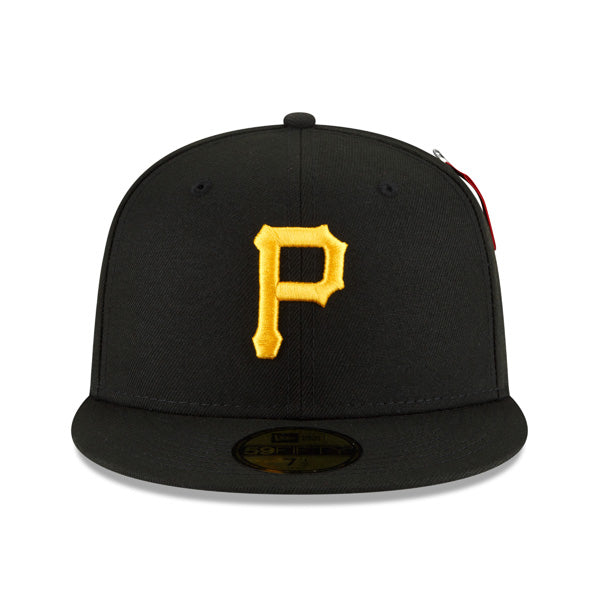 Pittsburgh Pirates ALPHA INDUSTRIES X Exclusive New Era 59Fifty Fitted Hat - Black/Army UV