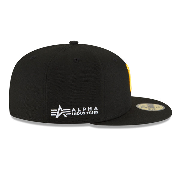 Pittsburgh Pirates ALPHA INDUSTRIES X Exclusive New Era 59Fifty Fitted Hat - Black/Army UV