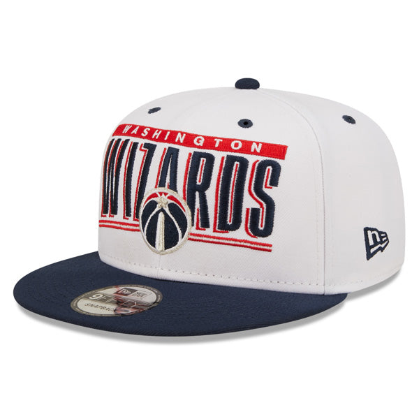 Washington Wizards New Era RETRO TITLE 9Fifty Snapback NBA Hat - White/Navy