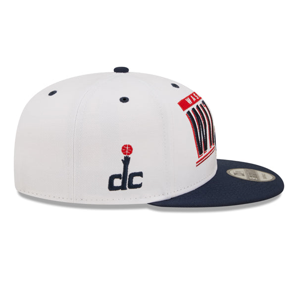 Washington Wizards New Era RETRO TITLE 9Fifty Snapback NBA Hat - White/Navy
