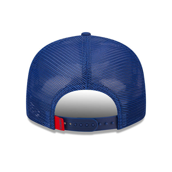 Chicago Cubs New Era MLB TONAL BAND TRUCKER 9FIFTY Snapback Hat - Royal/Red