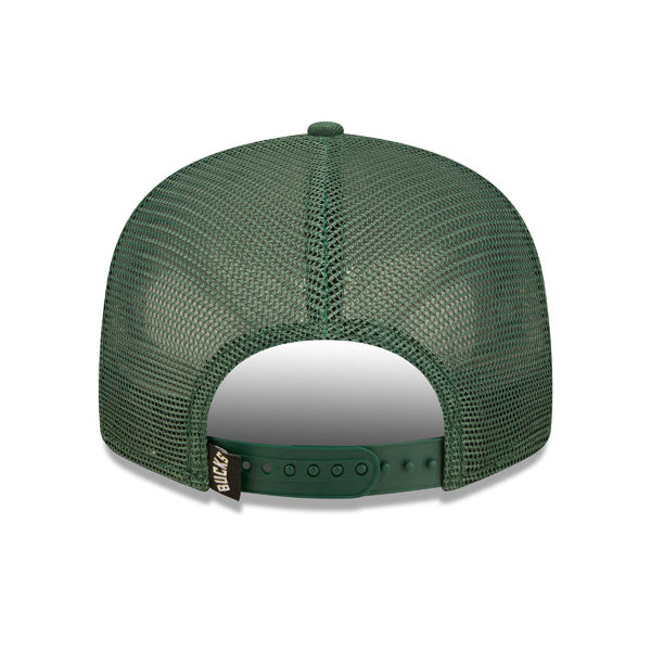 Milwaukee Bucks New Era NBA TONAL BAND TRUCKER 9FIFTY Snapback Hat - Green/Black