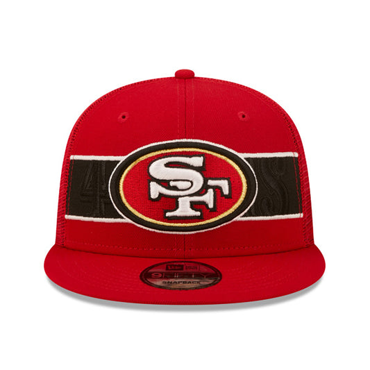 San Francisco 49ers New Era NFL TONAL BAND TRUCKER 9FIFTY Snapback Hat - Red/Black