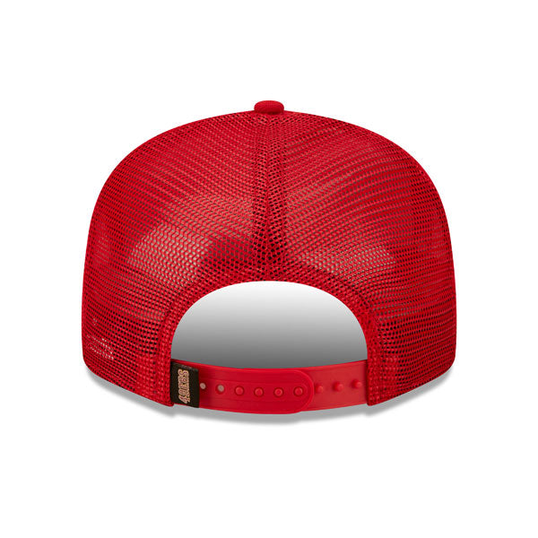 San Francisco 49ers New Era NFL TONAL BAND TRUCKER 9FIFTY Snapback Hat - Red/Black