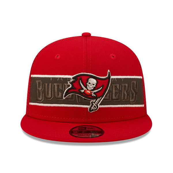 Tampa Bay Buccaneers New Era NFL TONAL BAND TRUCKER 9FIFTY Snapback Hat - Red/Pewter