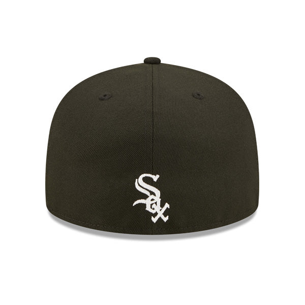 Chicago White Sox New Era MLB Exclusive SPLATTER 59Fifty Fitted Hat - Black/Gray Bottom