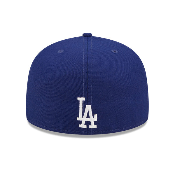 Los Angeles Dodgers New Era MLB Exclusive SPLATTER 59Fifty Fitted Hat - Royal/Gray Bottom