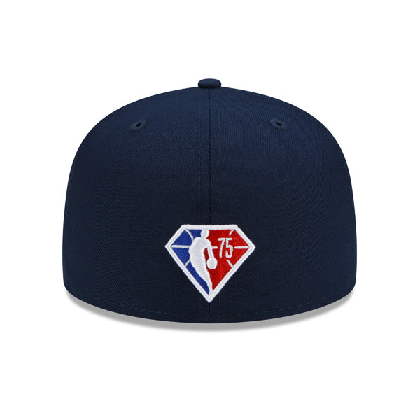 Washington Wizards New Era 2022 BACK HALF NBA 59Fifty Fitted Hat - Navy/Gray Bottom