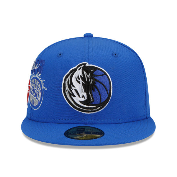 Dallas Mavericks New Era 2022 BACK HALF NBA 59Fifty Fitted Hat - Royal/Gray Bottom