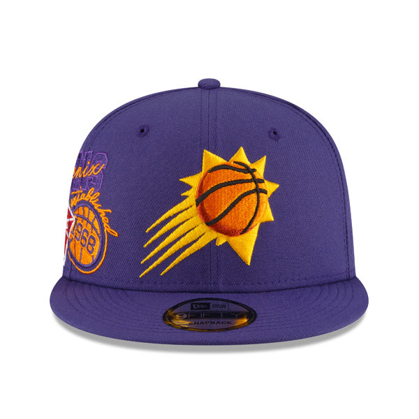 Phoenix Suns New Era 2022 Back Half 9FIFTY Snapback Adjustable Hat - Purple