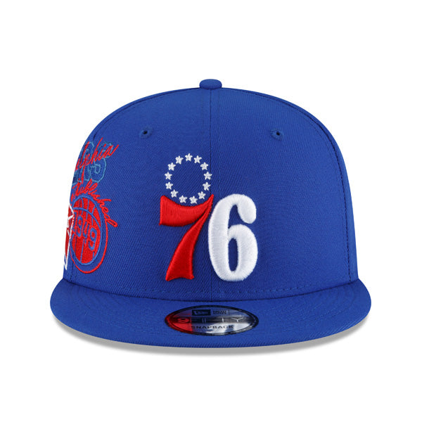 Philadelphia 76ers New Era 2022 Back Half 9FIFTY Snapback Adjustable Hat - Royal