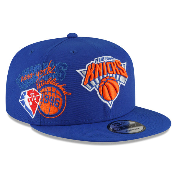 New York Knicks New Era 2022 Back Half 9FIFTY Snapback Adjustable Hat - Royal