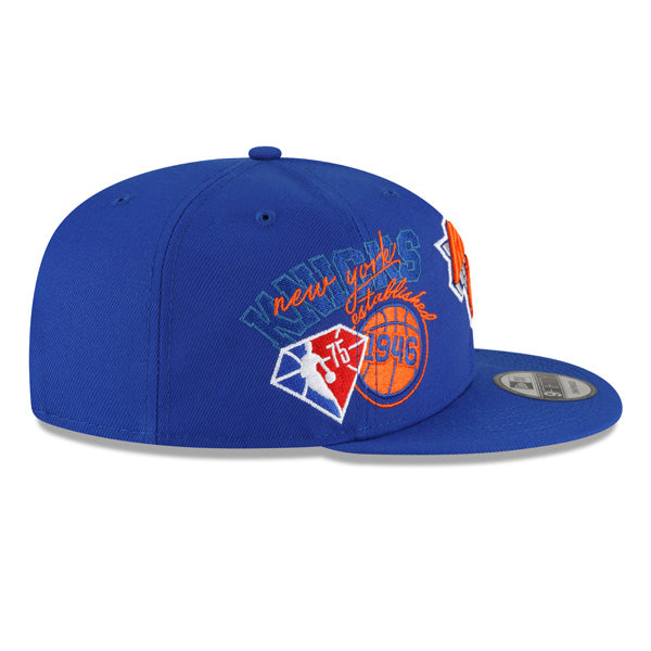New York Knicks New Era 2022 Back Half 9FIFTY Snapback Adjustable Hat - Royal