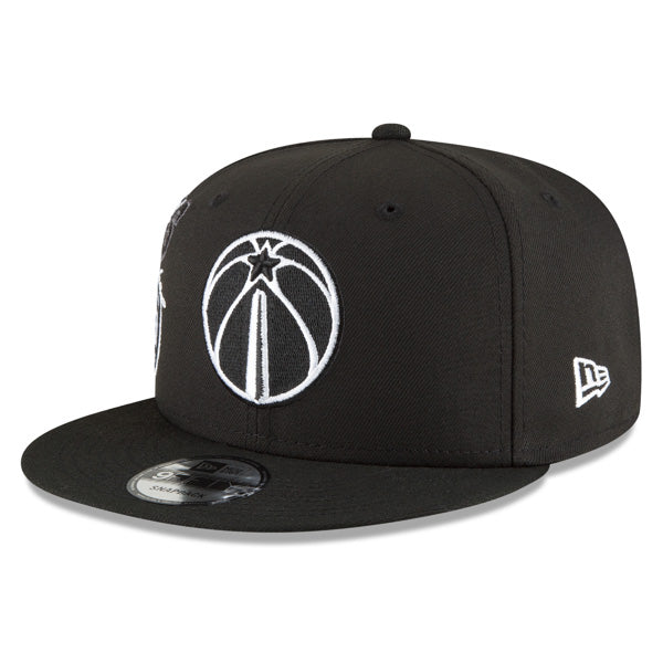 Washington Wizards New Era 2022 Back Half 9FIFTY Snapback Adjustable Hat - Black
