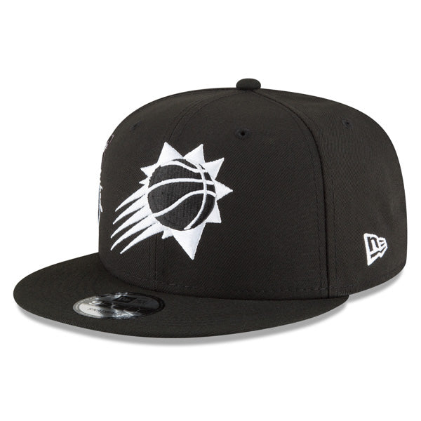 Phoenix Suns New Era 2022 Back Half 9FIFTY Snapback Adjustable Hat - Black